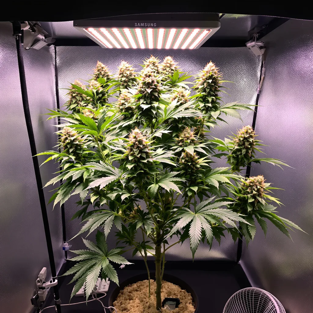 FPOG cannabis plant in flowering stage — 60-100 cm autoflower