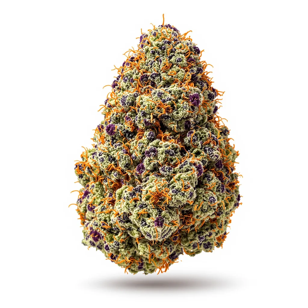 Fruit 78% indica / 22% sativa flower with visible trichomes