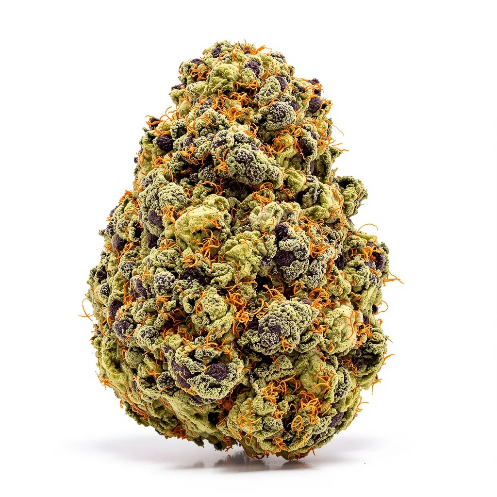 G13 Widow 65% indica / 35% sativa flower with visible trichomes