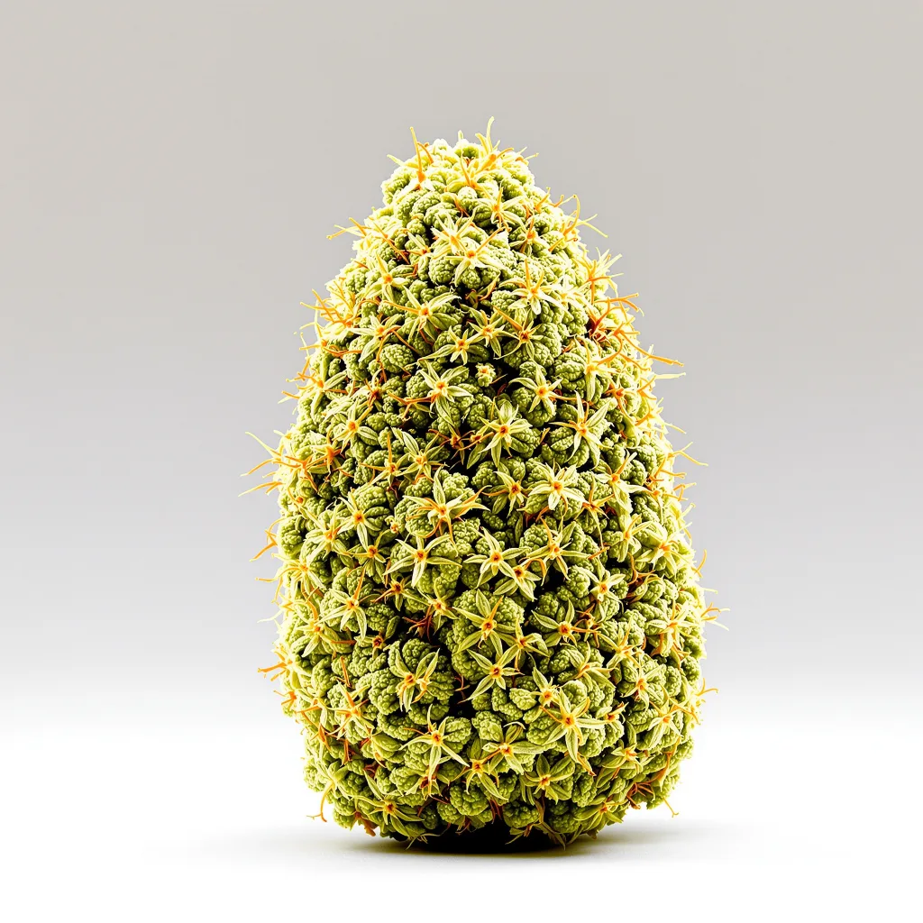 Galactic Jack 20% indica / 80% sativa flower with visible trichomes