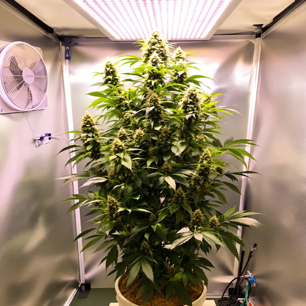 Gatekeeper OG cannabis plant in flowering stage — 60-100 cm autoflower