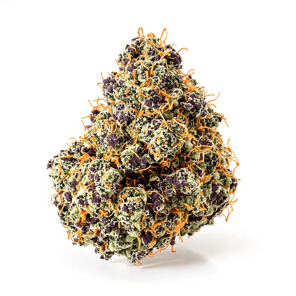 Gator Breath 88% indica / 12% sativa flower with visible trichomes