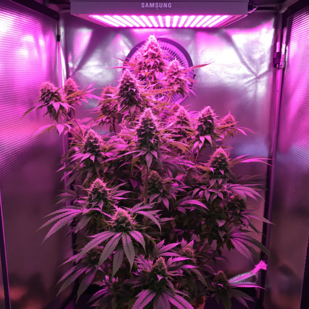 Georgia Pie cannabis plant in flowering stage — 150 cm feminised