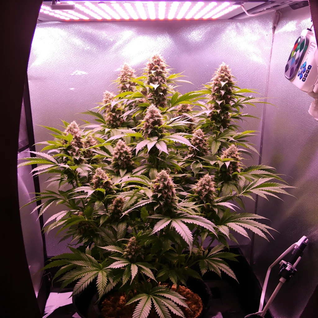 Ghost OG cannabis plant in flowering stage — 60-100 cm autoflower