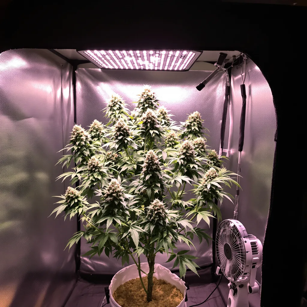 Glass Slipper cannabis plant in flowering stage — 60-100 cm autoflower