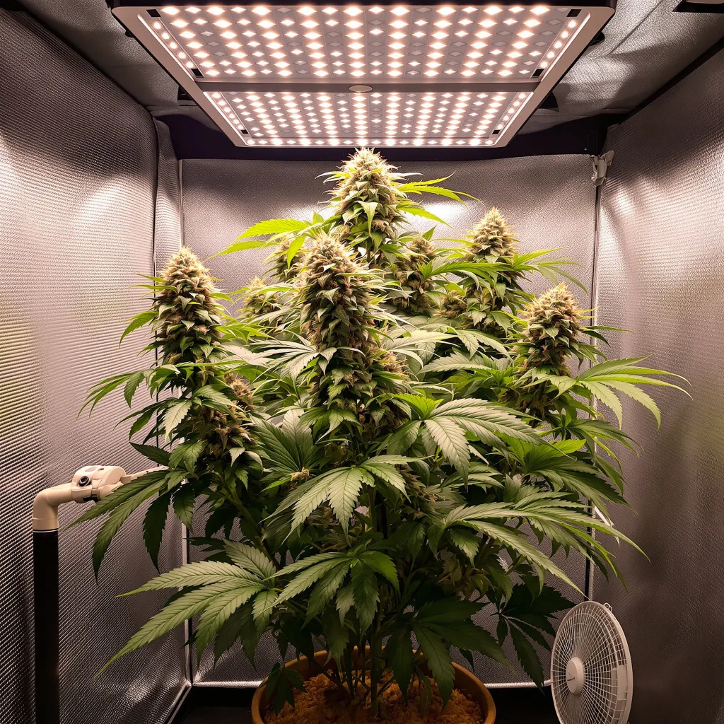 Goatlato cannabis plant in flowering stage — 90-130 cm feminised