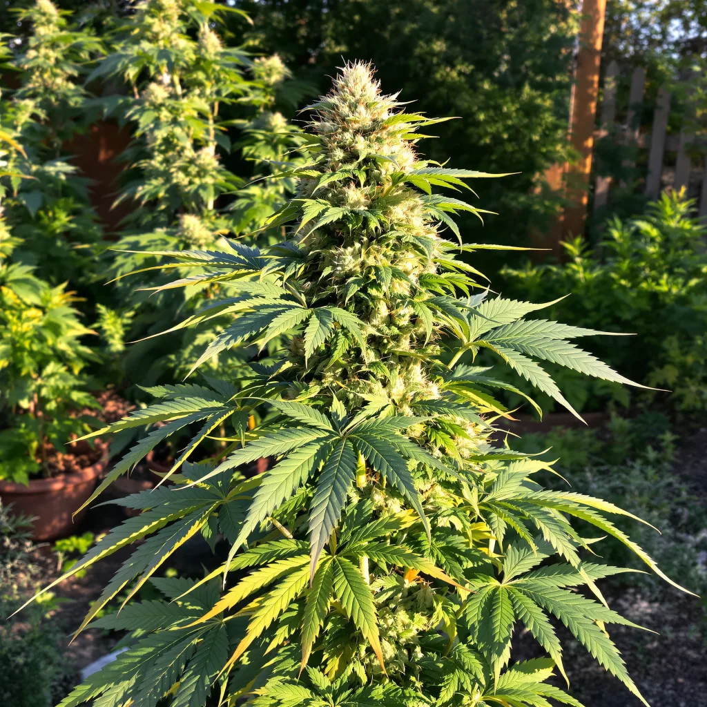 God's Treat 78% indica / 22% sativa flower with visible trichomes