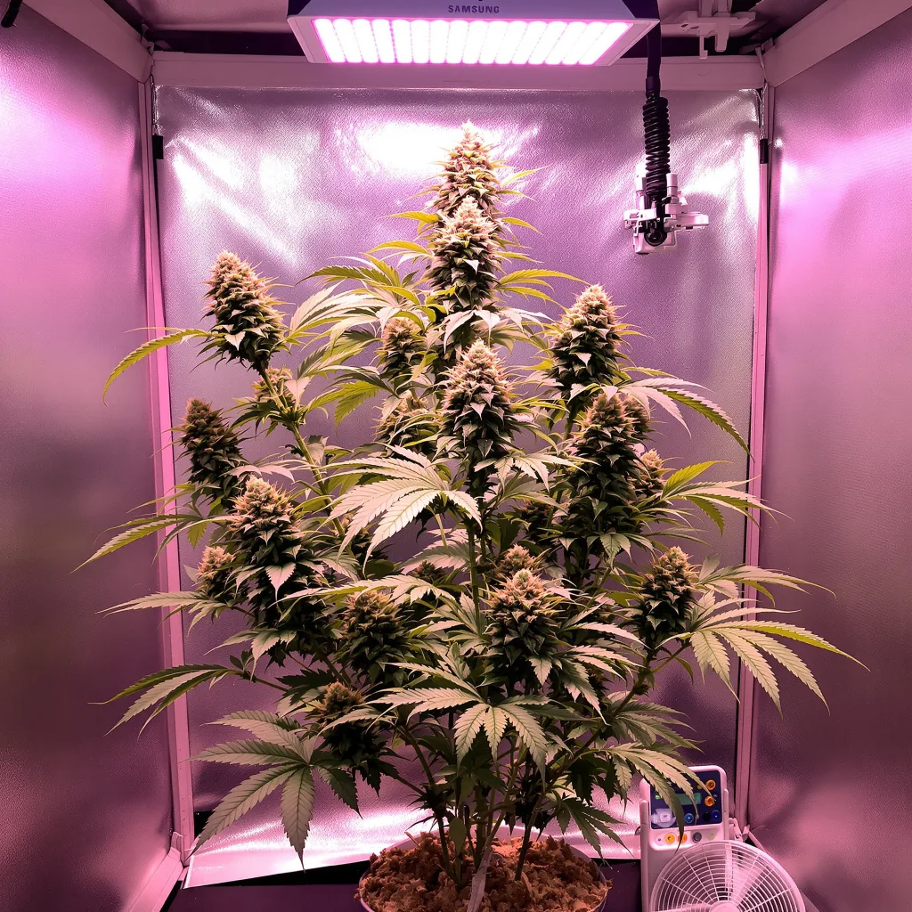 Godfather OG cannabis plant in flowering stage — 1.5 m feminised