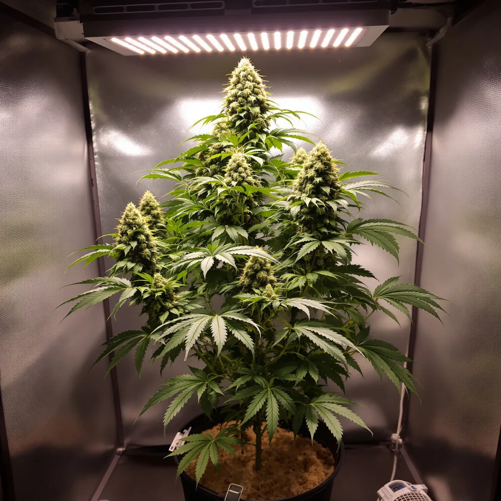 Godzilla Glue cannabis plant in flowering stage — 90-130 cm feminised
