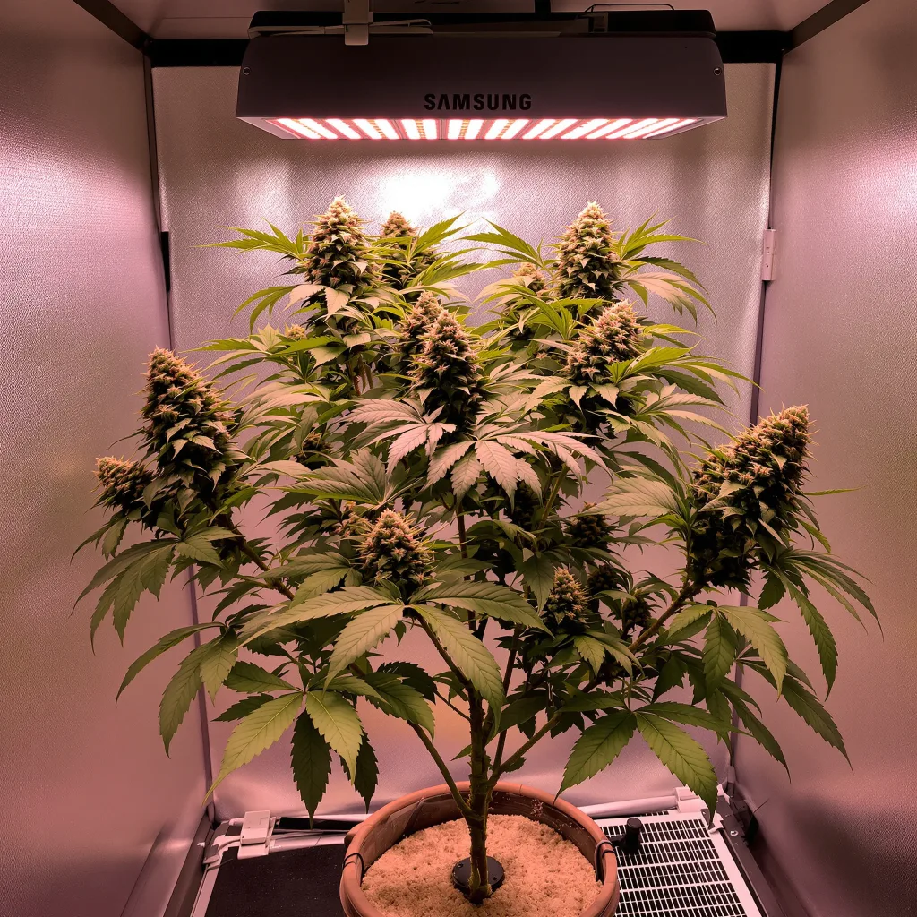 Goji OG Haze cannabis plant in flowering stage — 91-274 cm feminised
