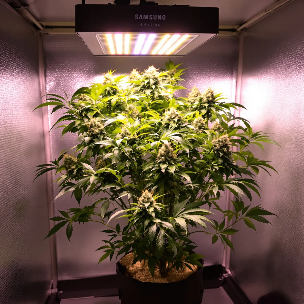 Gold Leaf cannabis plant in flowering stage — 200 cm feminised