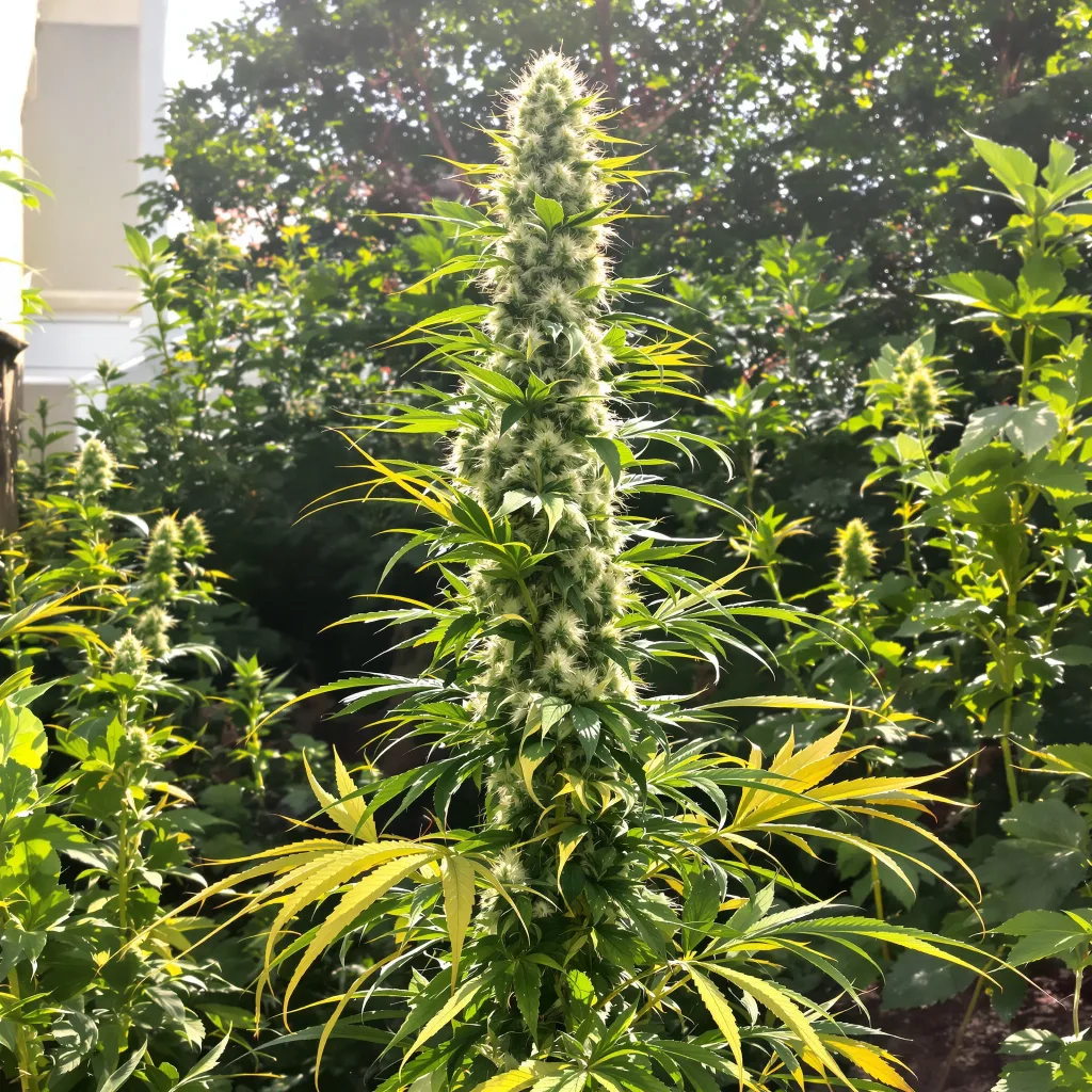 Golden Gate Haze 6% indica / 94% sativa flower with visible trichomes