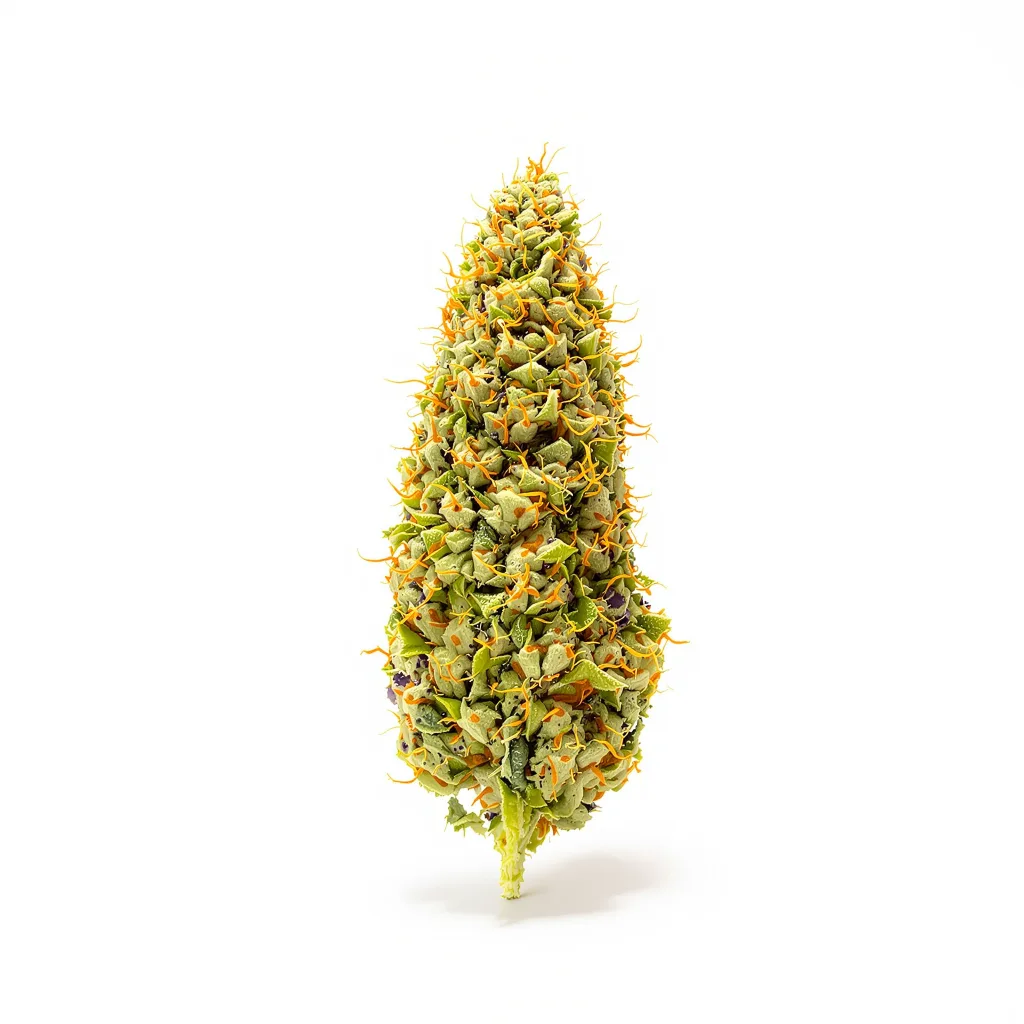 Golden Gate Haze 6% indica / 94% sativa flower with visible trichomes