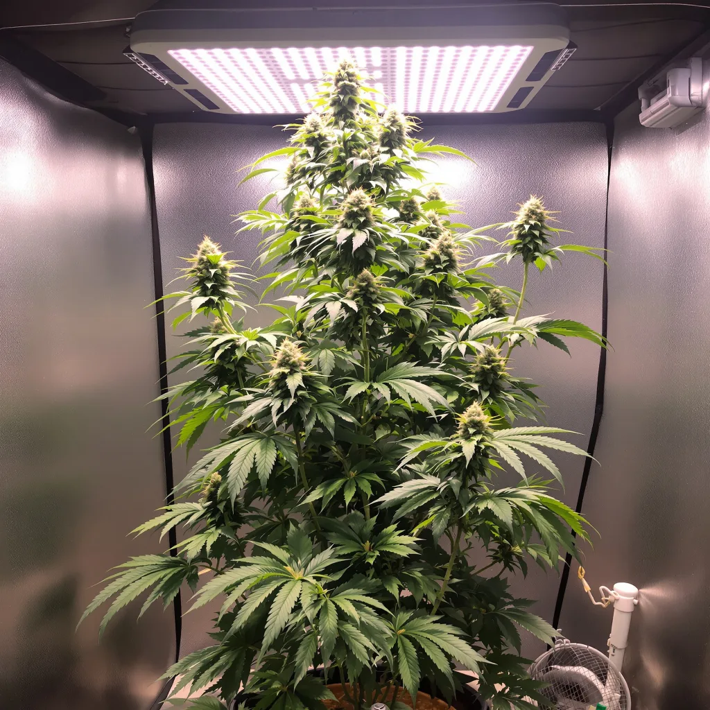 Golden Goat cannabis plant in flowering stage — 150-200 cm feminised