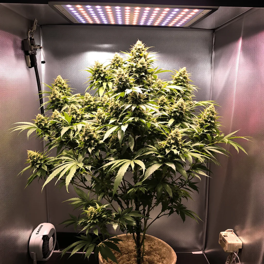 Golden Pineapple cannabis plant in flowering stage — 120-180 cm feminised