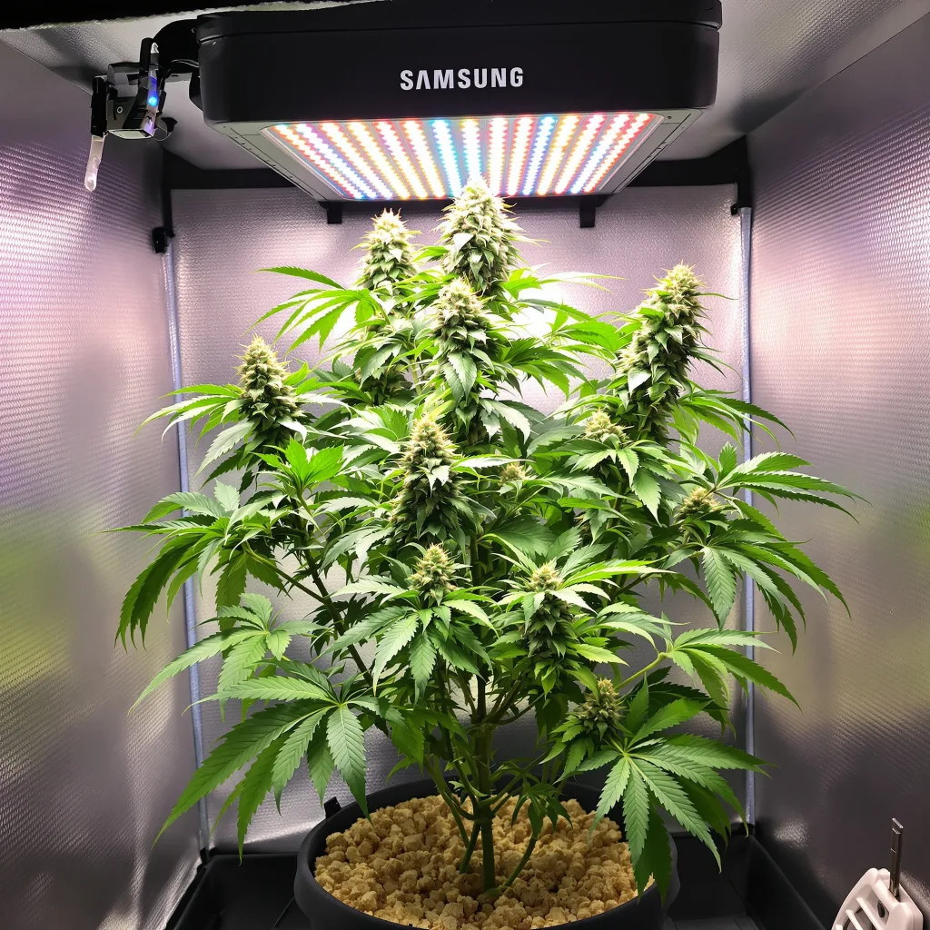 Goo cannabis plant in flowering stage — 90-130 cm feminised