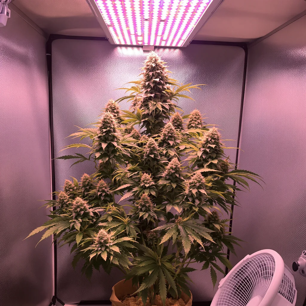 Gorilla Glue #4 cannabis plant in flowering stage — 60-100 cm autoflower
