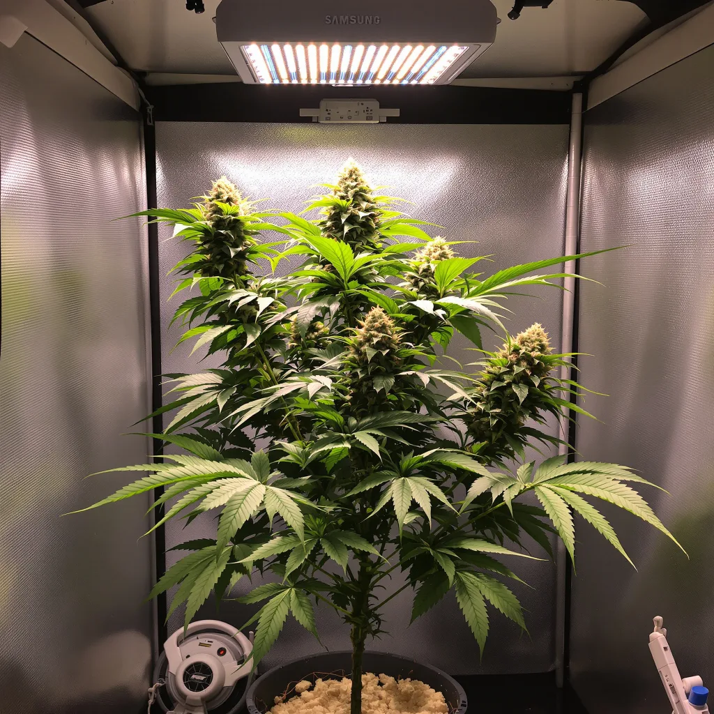 Grandpa Larry OG cannabis plant in flowering stage — 90-130 cm feminised