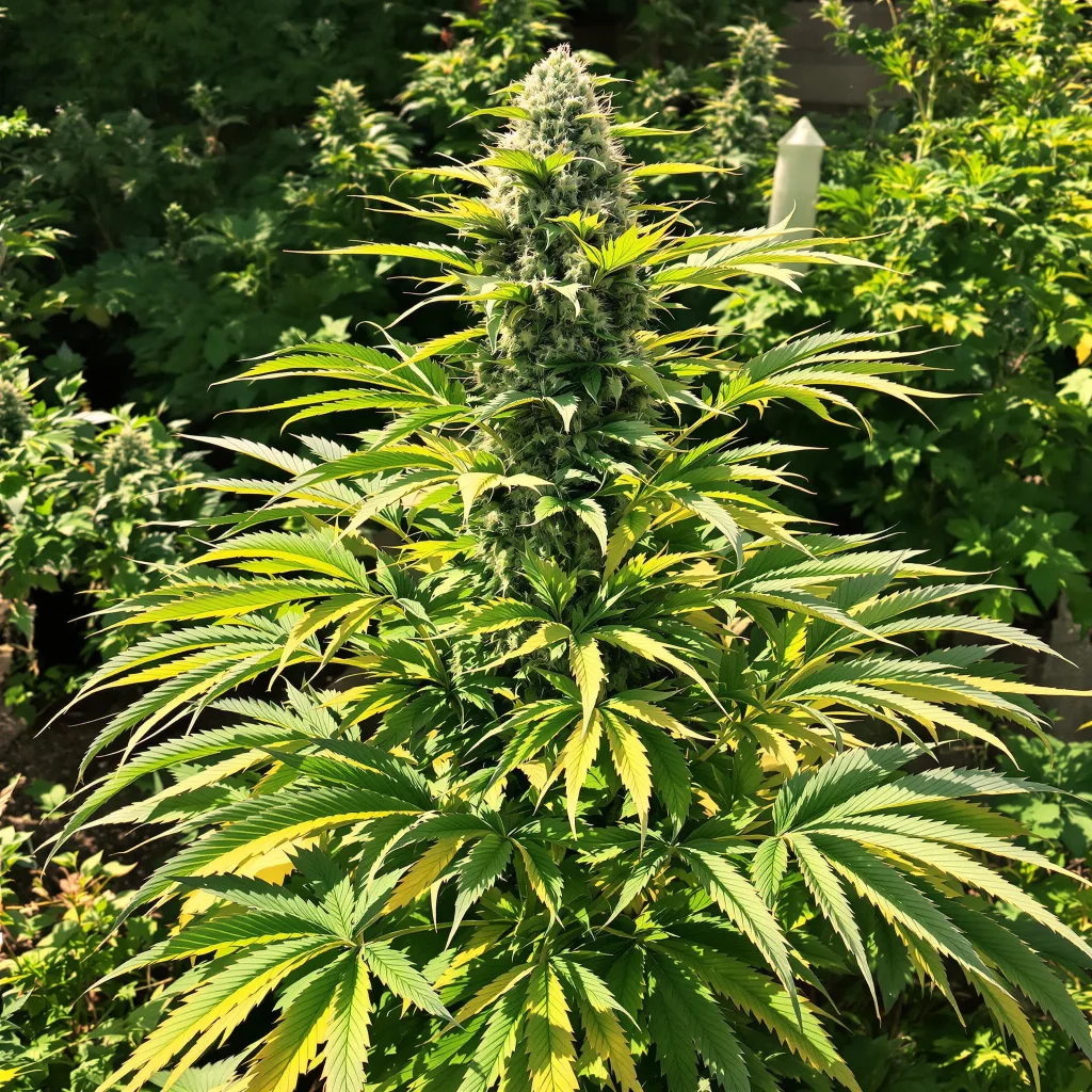 Grandpa Larry OG 76% indica / 24% sativa flower with visible trichomes