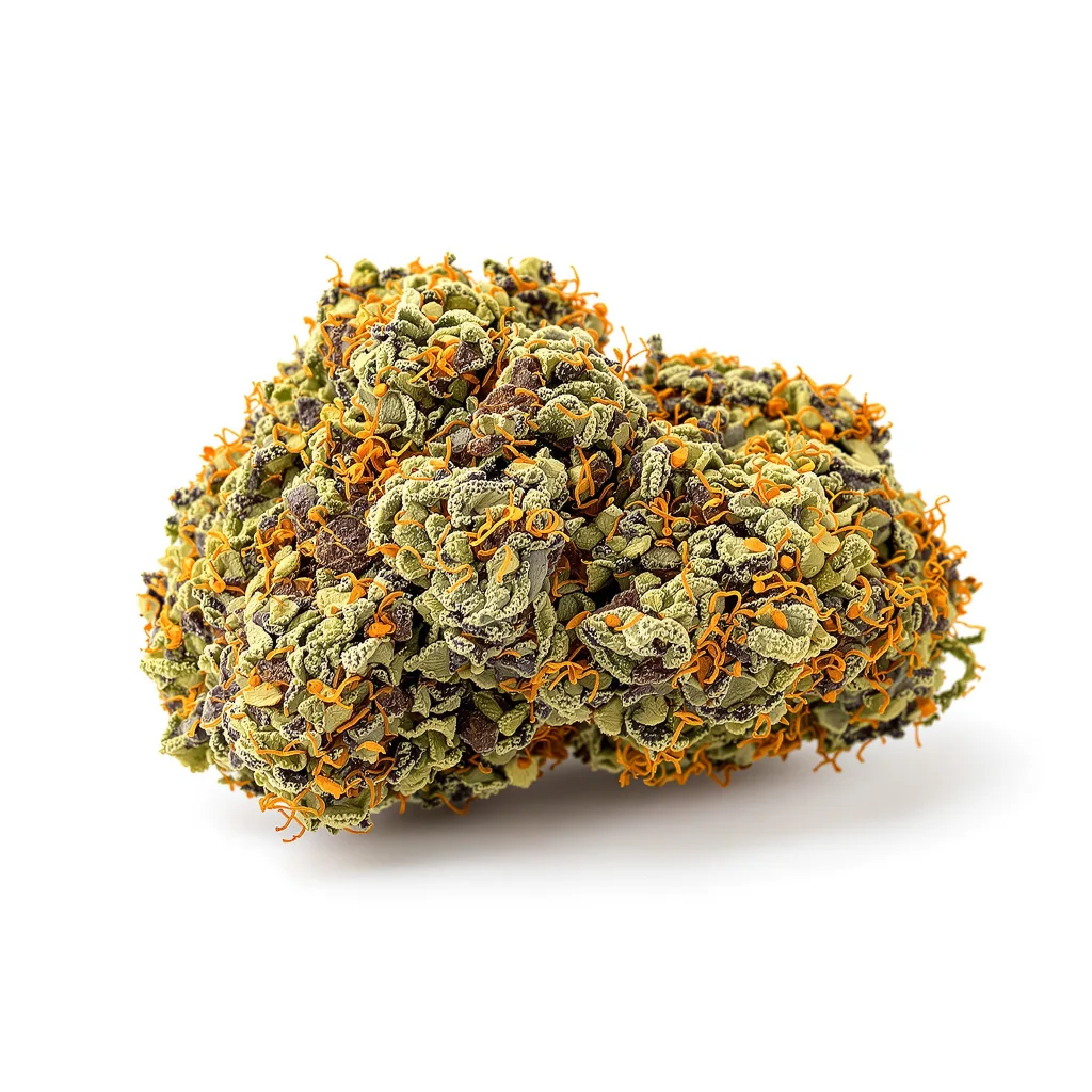 Grape Drink 89% indica / 11% sativa flower with visible trichomes