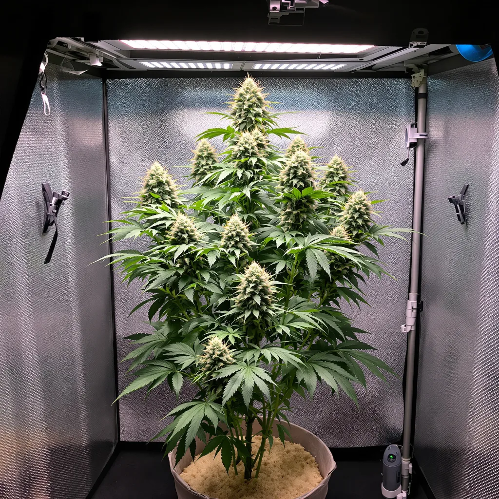 Grape Krush cannabis plant in flowering stage — 120-180 cm feminised