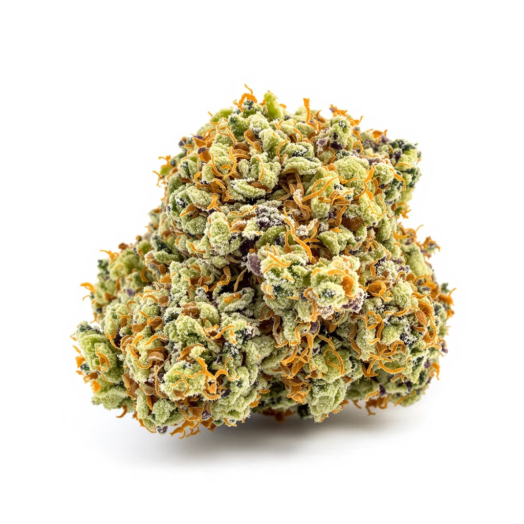 Grape Krush 60% indica / 40% sativa flower with visible trichomes