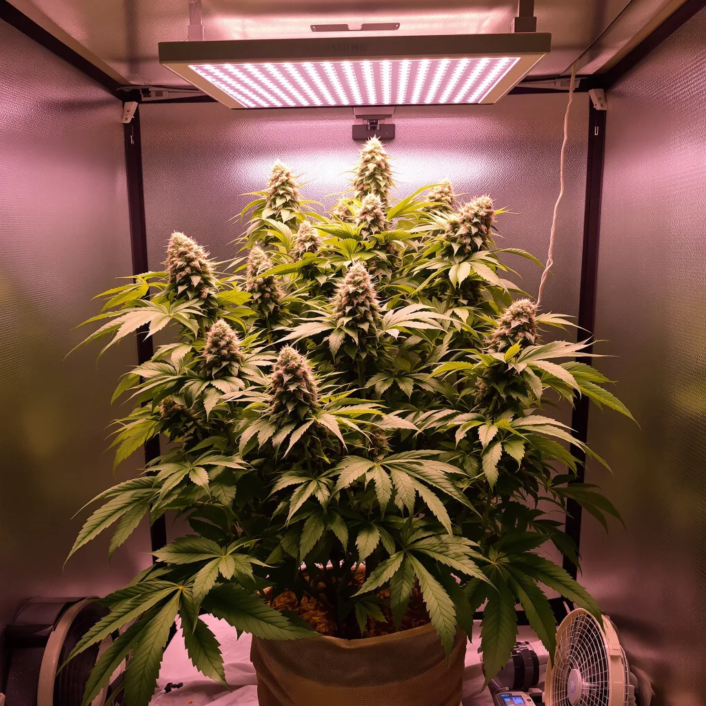 Grape OX cannabis plant in flowering stage — 90-130 cm feminised