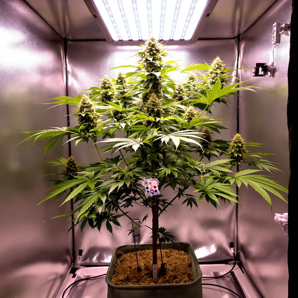 Grape Skunk cannabis plant in flowering stage — 60-100 cm autoflower