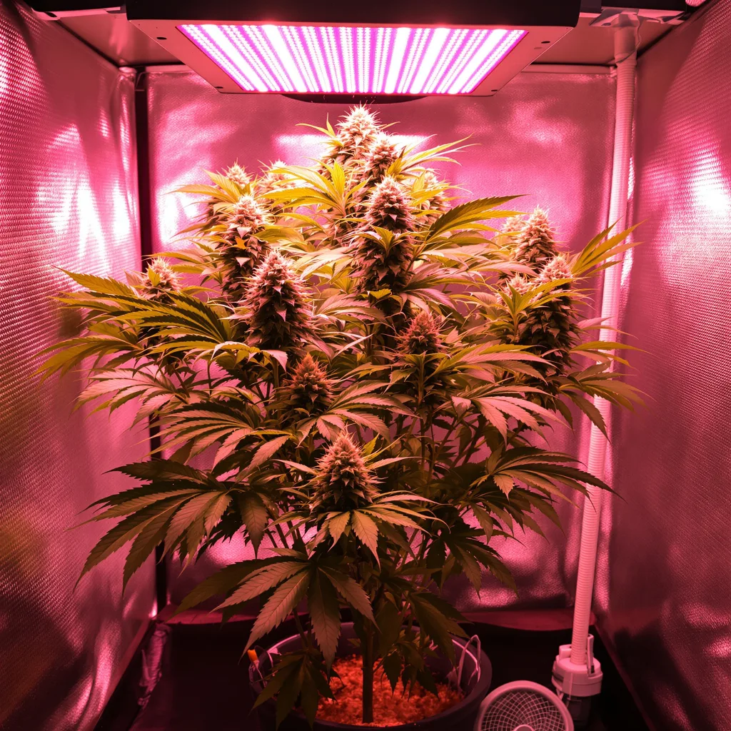Grape Stomper cannabis plant in flowering stage — 90-130 cm feminised