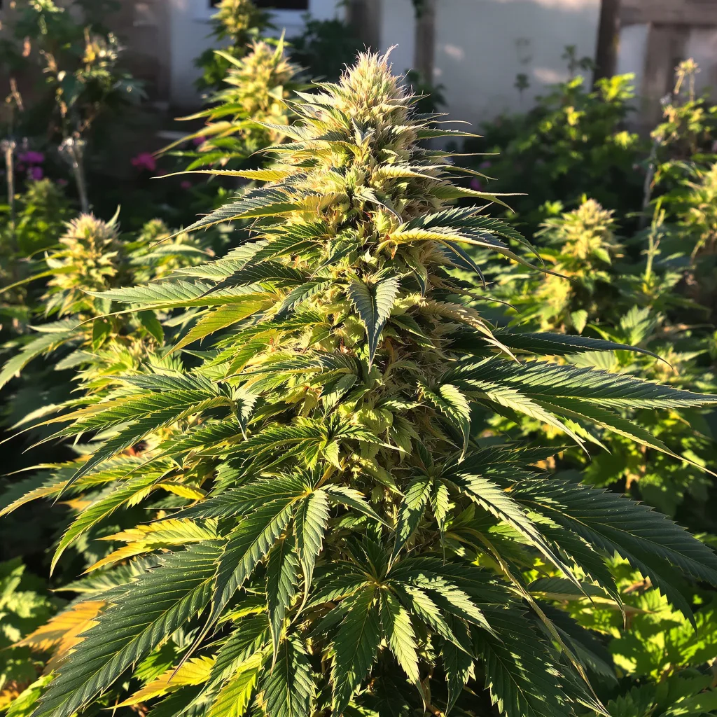 Grape Valley Kush 81% indica / 19% sativa flower with visible trichomes