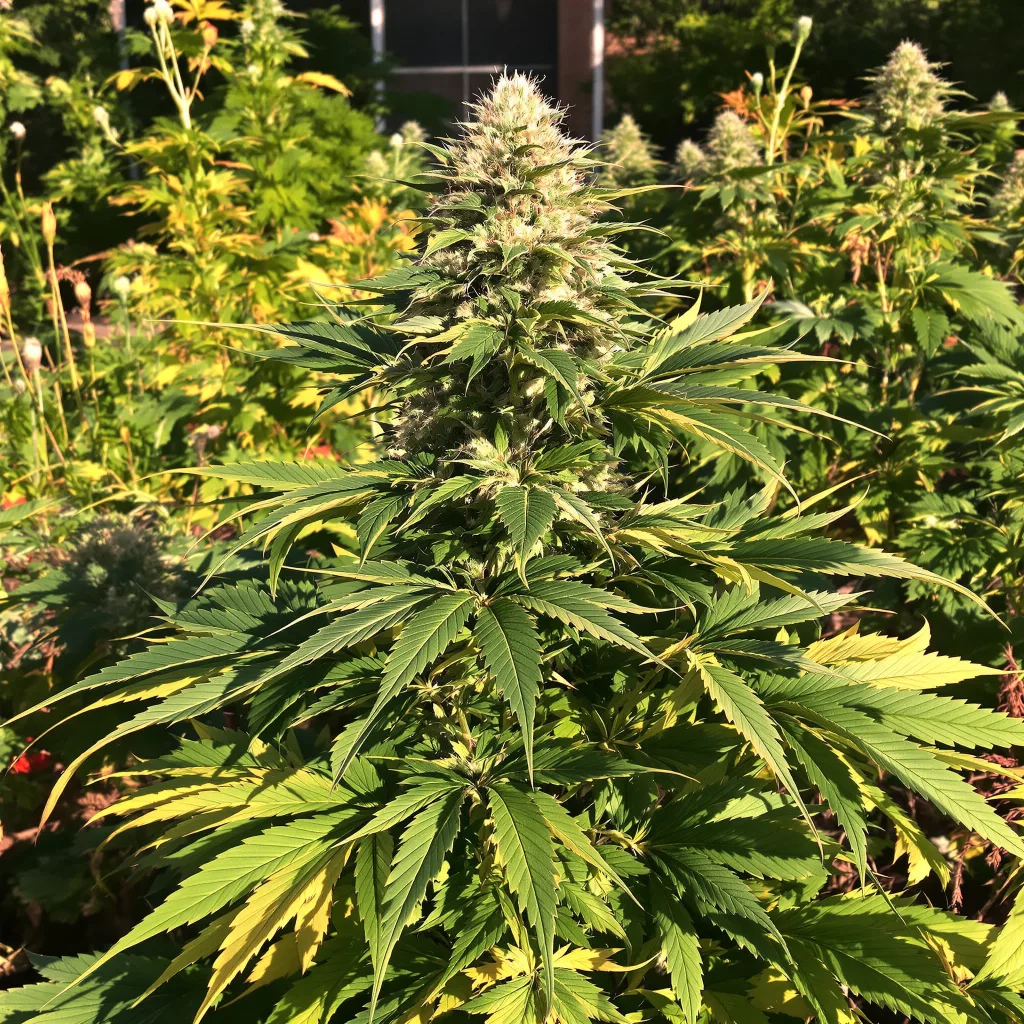 Gravity 75% indica / 25% sativa flower with visible trichomes