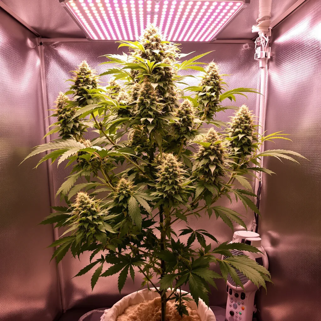 Grease Monkey cannabis plant in flowering stage — 60-100 cm autoflower