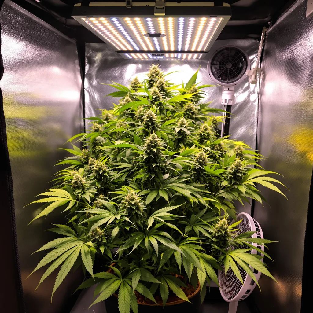 Great White Shark cannabis plant in flowering stage — 90-130 cm feminised