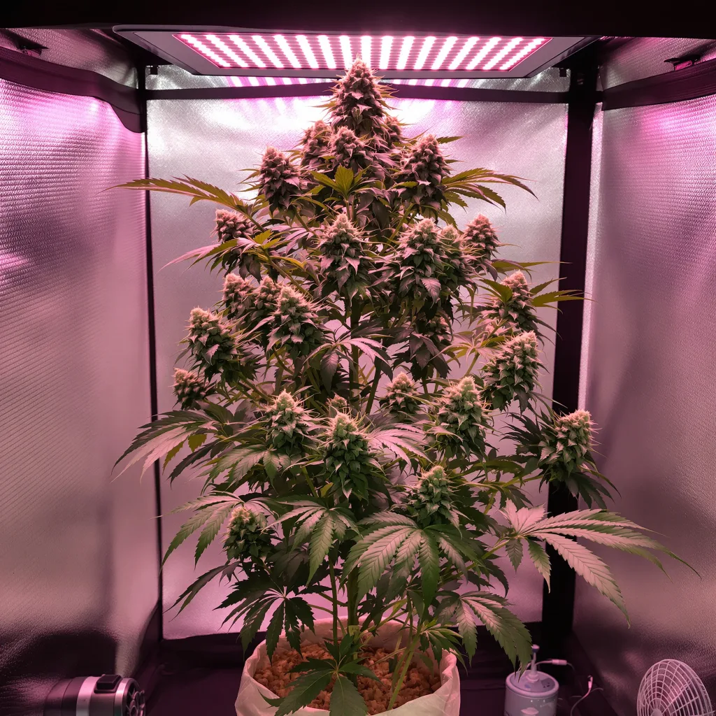 Green Crack cannabis plant in flowering stage — 120-180 cm feminised