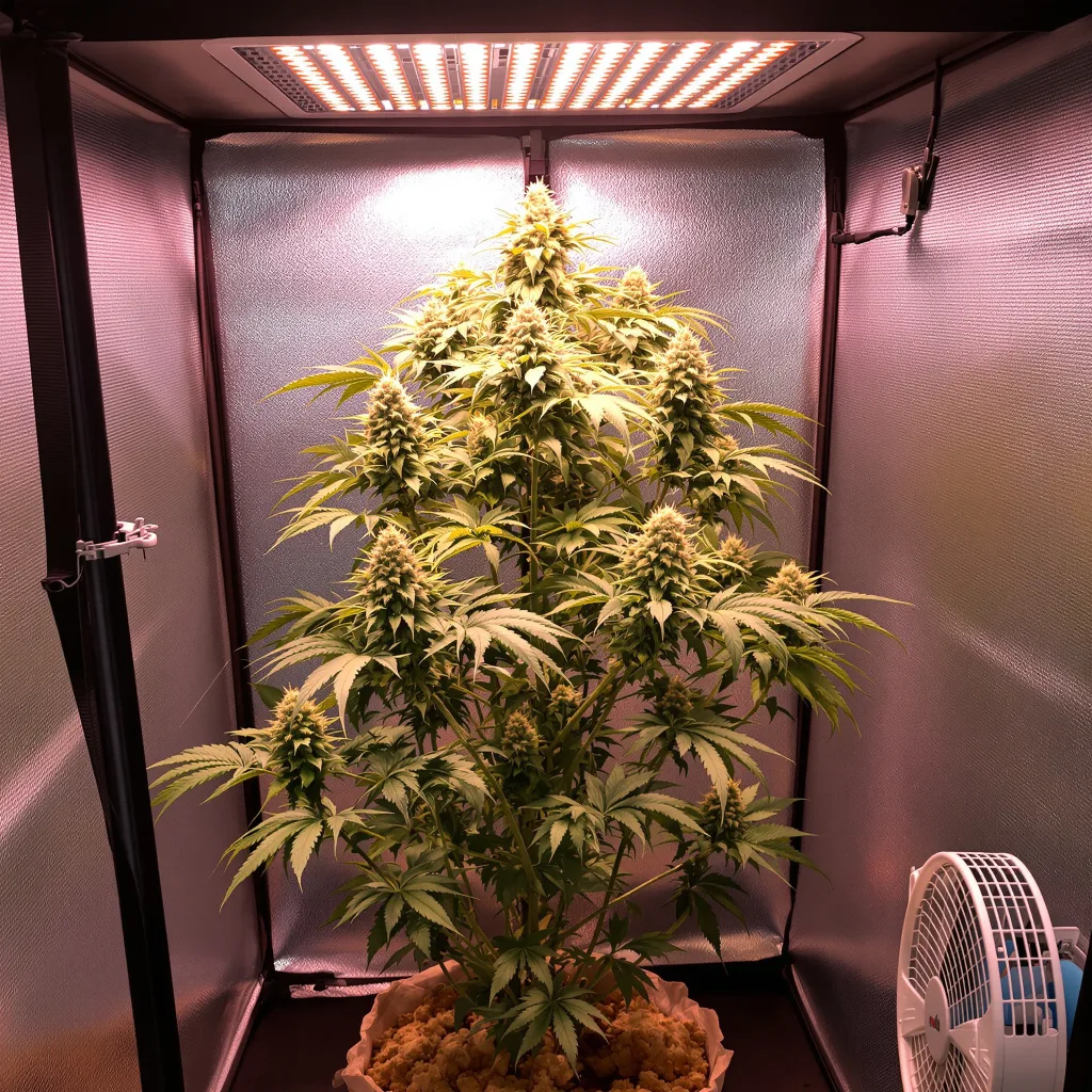 Green Door Kush cannabis plant in flowering stage — 120-180 cm feminised