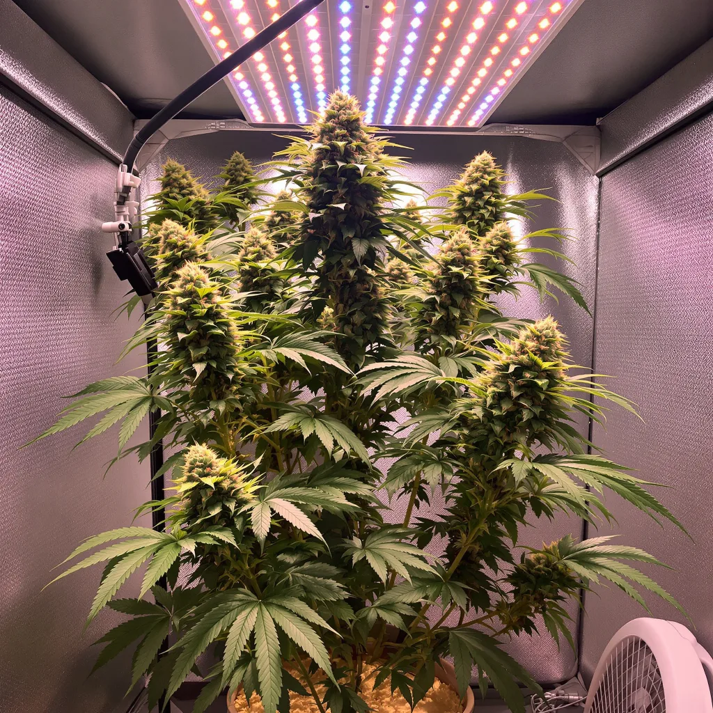 Green Goblin cannabis plant in flowering stage — 60-100 cm autoflower