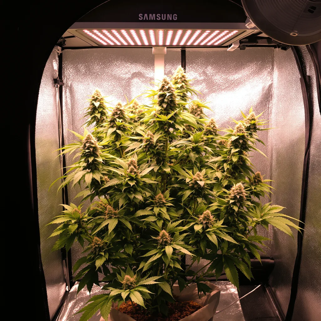 Green Poison cannabis plant in flowering stage — 90-130 cm feminised