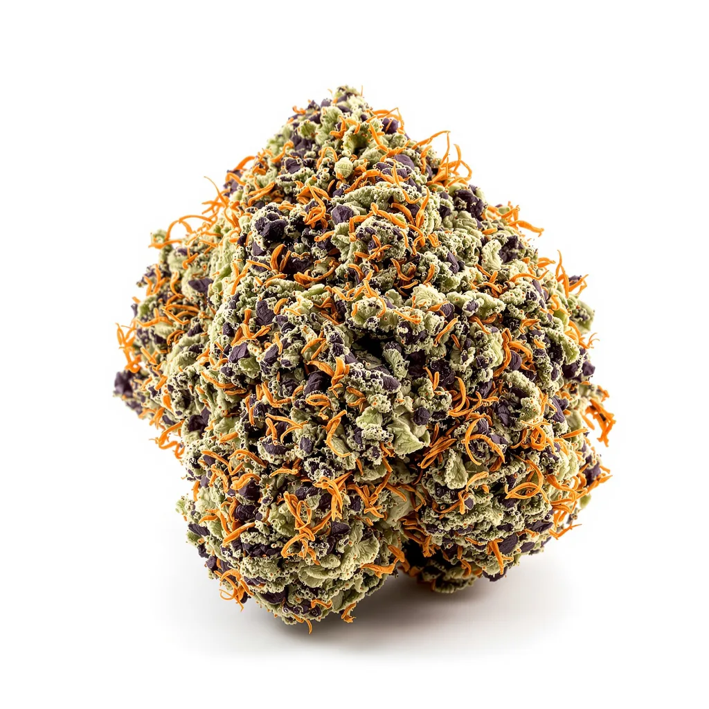 Guard Dawg 88% indica / 12% sativa flower with visible trichomes