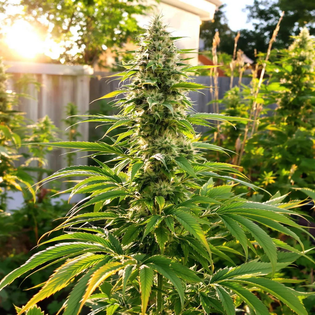 Guido Kush 41% indica / 59% sativa flower with visible trichomes