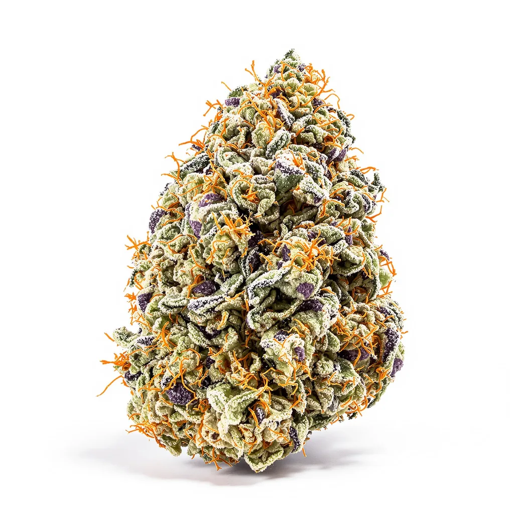 Guptilla 58% indica / 42% sativa flower with visible trichomes