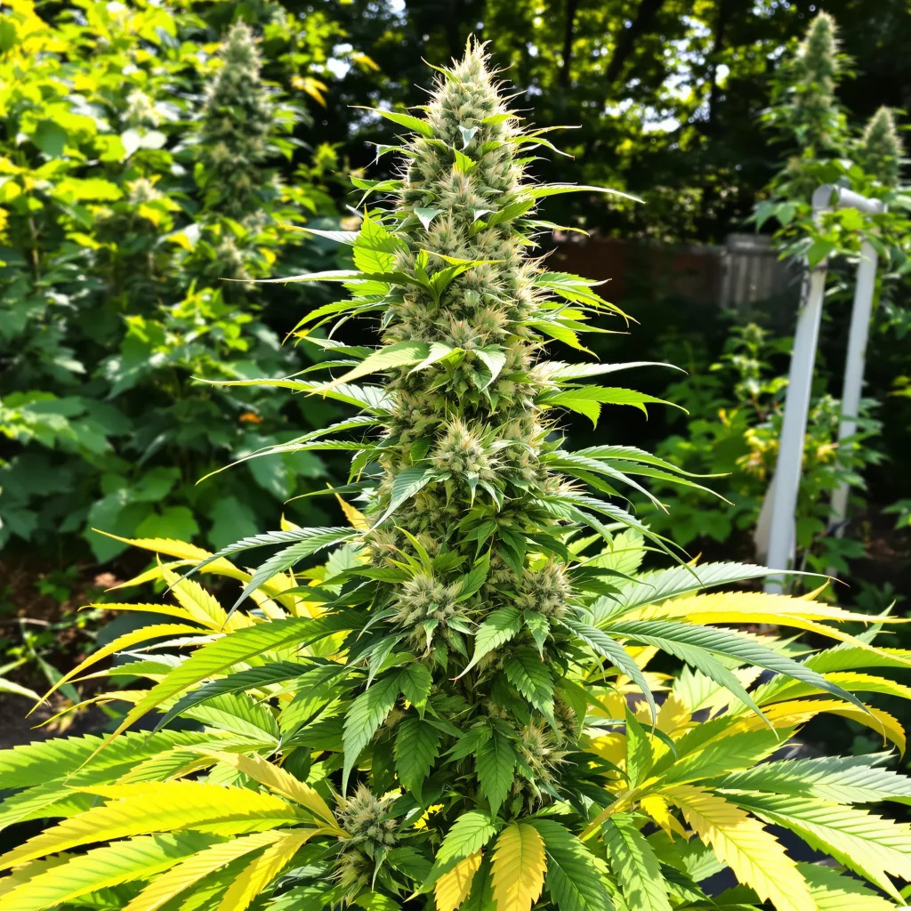Harlequin CBD 43% indica / 57% sativa flower with visible trichomes