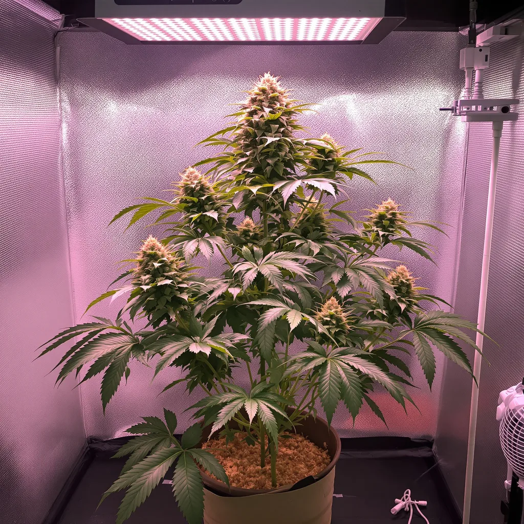 Hashberry cannabis plant in flowering stage — 60-100 cm autoflower