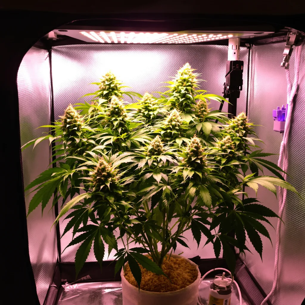 Hashberry cannabis plant in flowering stage — 90-130 cm feminised