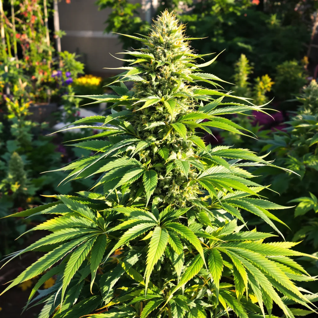 Hawaiian Dream CBD 47% indica / 53% sativa flower with visible trichomes