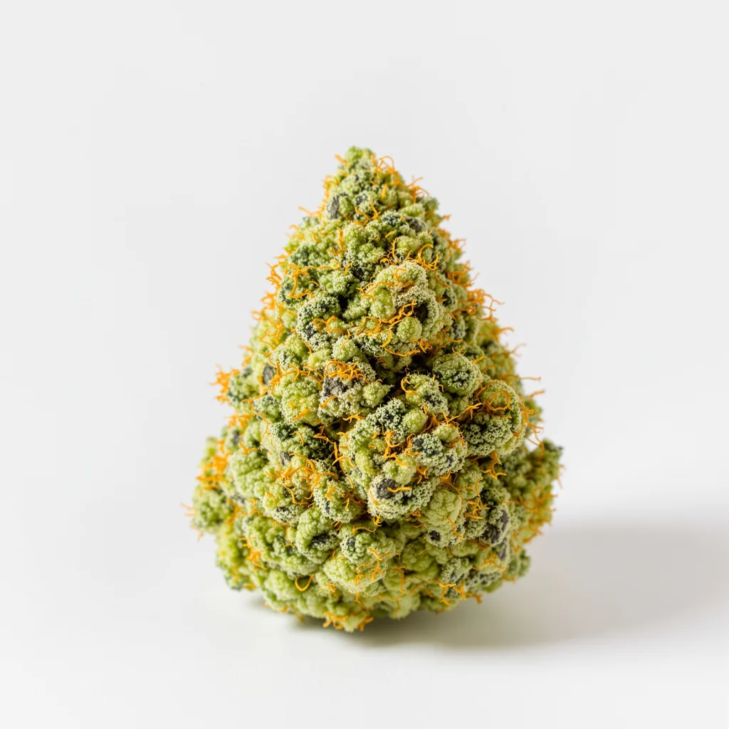 Hawaiian Haze 10% indica / 90% sativa flower with visible trichomes