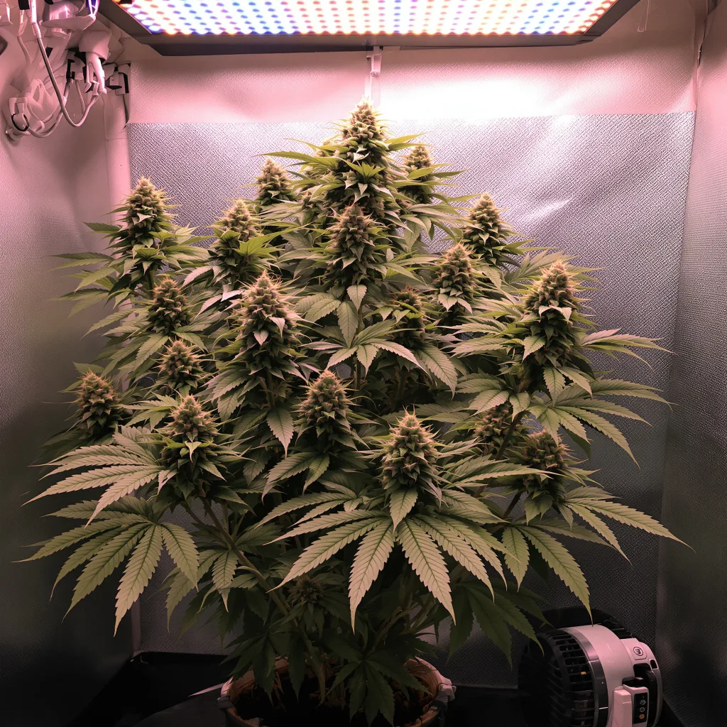 Hawaiian Purple Kush cannabis plant in flowering stage — 60-100 cm autoflower