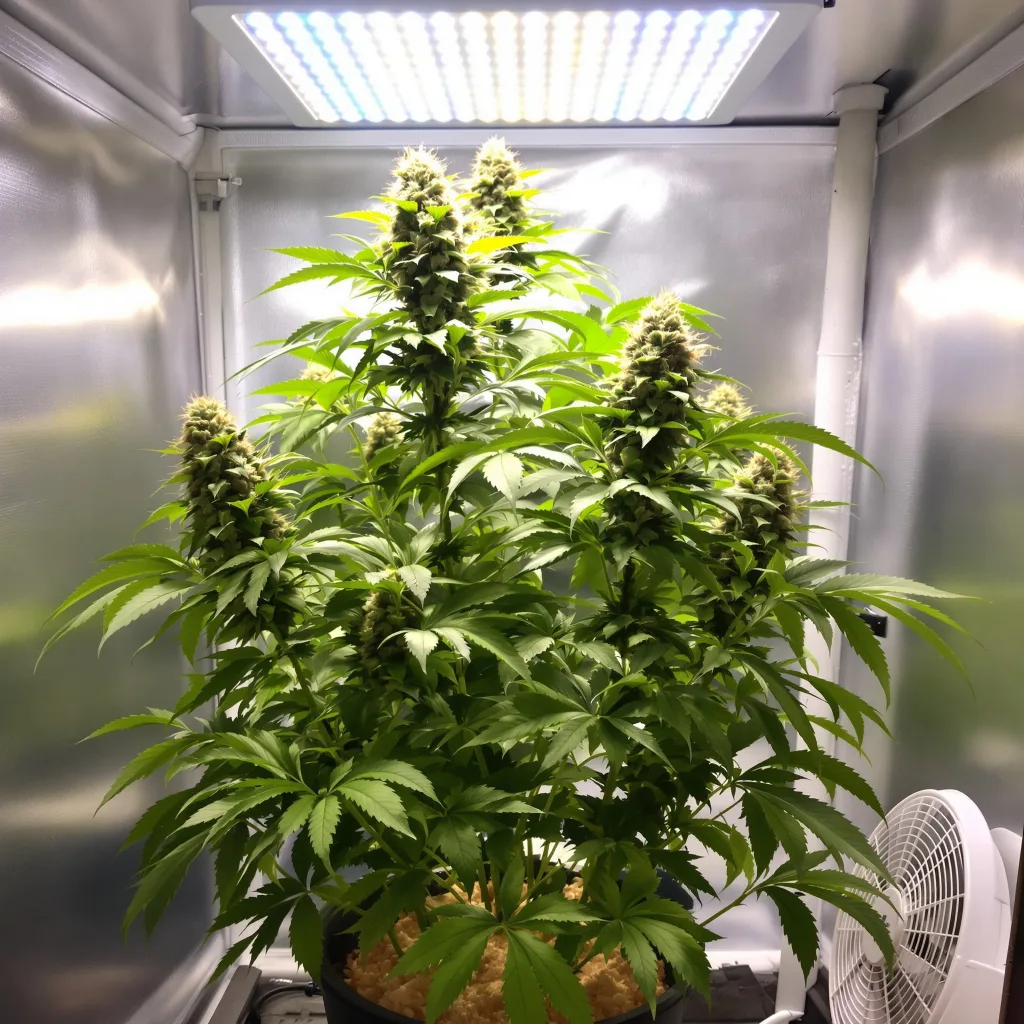 Haze XL cannabis plant in flowering stage — 90-130 cm feminised