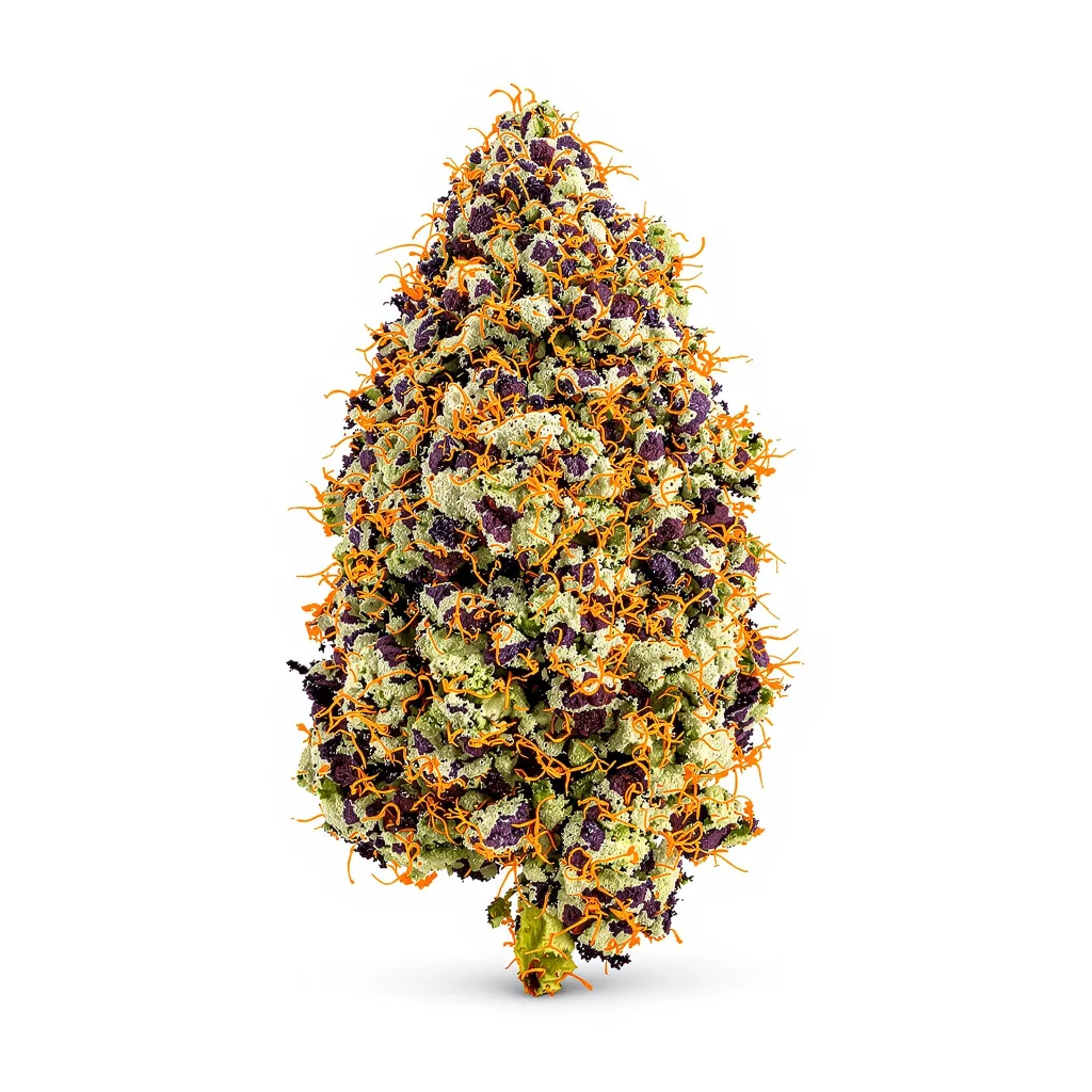 Haze XL 67% indica / 33% sativa flower with visible trichomes
