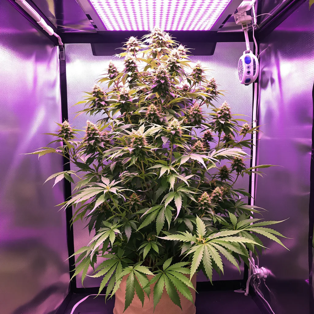 Headband cannabis plant in flowering stage — 120-180 cm feminised