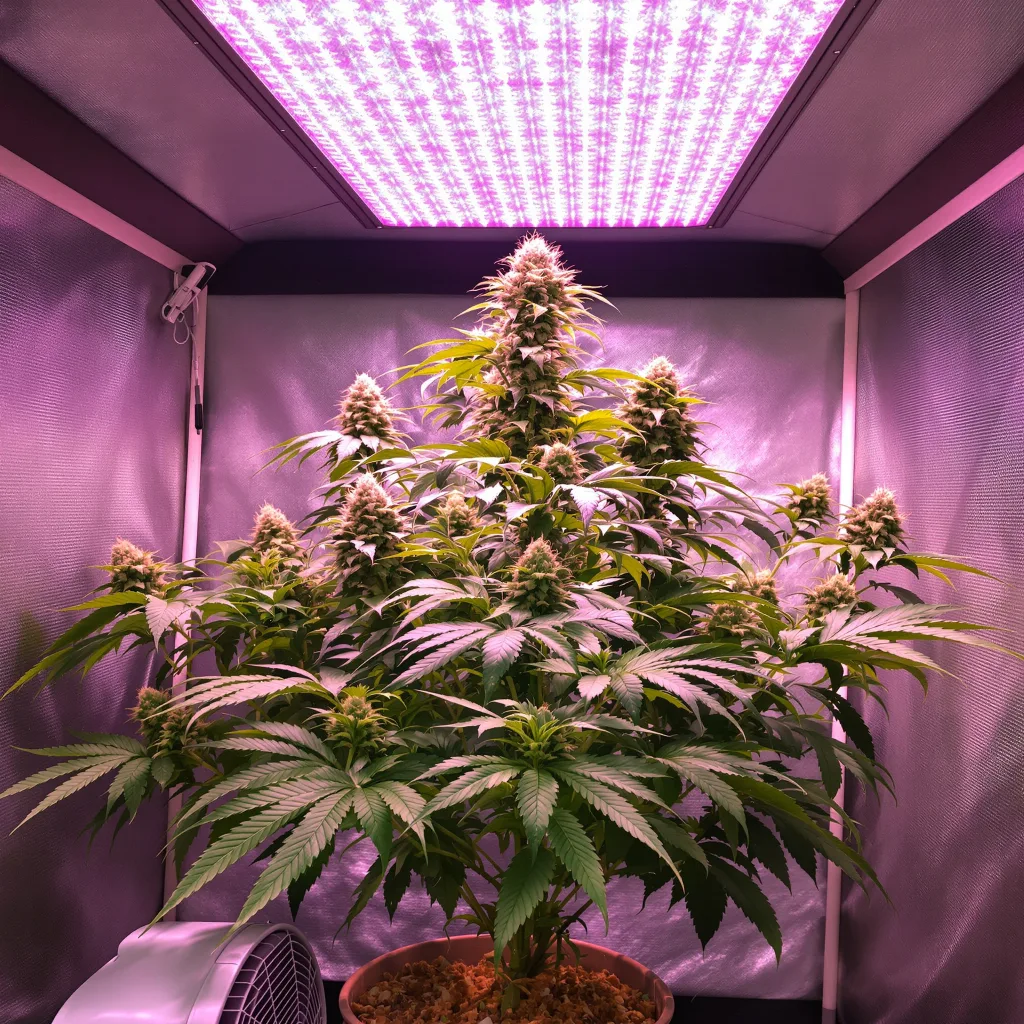 Hells OG Haze cannabis plant in flowering stage — 90-130 cm feminised